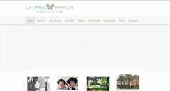 Desktop Screenshot of carmelmanor.com